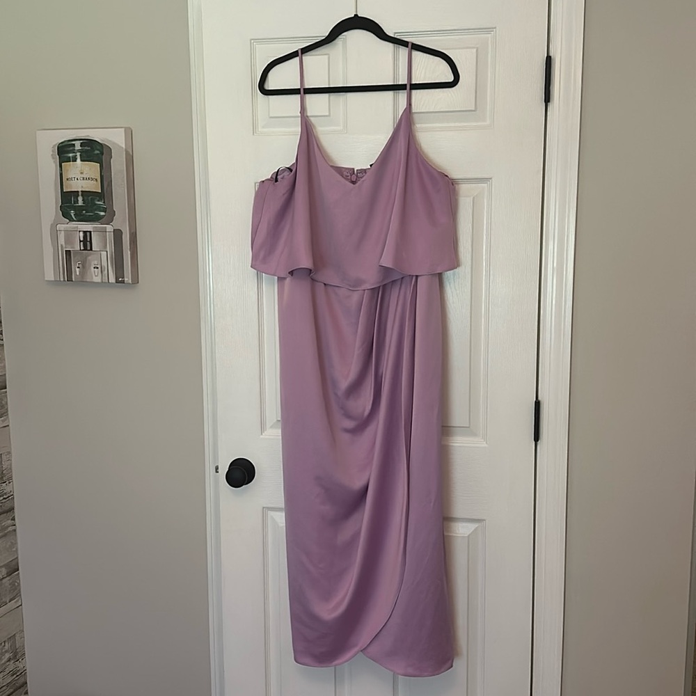 City Chic Dress - Lilac - Size 18